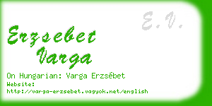 erzsebet varga business card