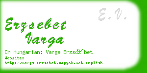 erzsebet varga business card